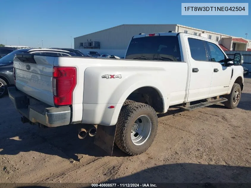 2022 Ford F-350 Xlt VIN: 1FT8W3DT1NEG42504 Lot: 40808577