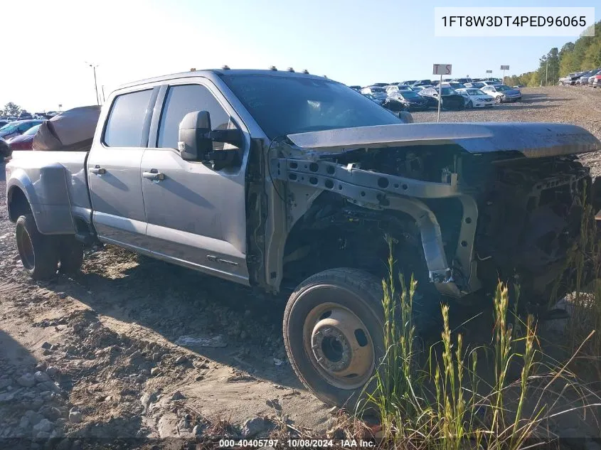 2023 Ford F-350 Super Duty VIN: 1FT8W3DT4PED96065 Lot: 40405797