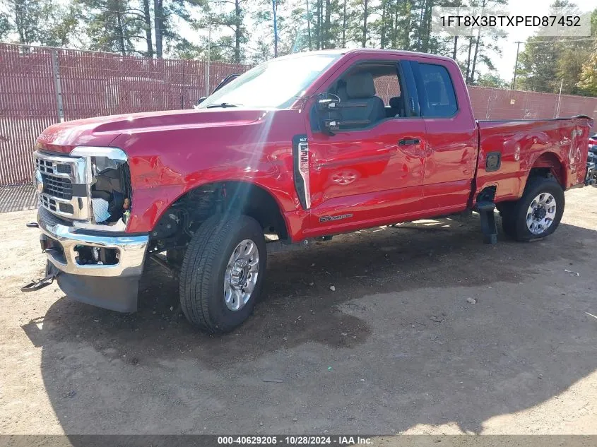 2023 Ford F350 Super Duty VIN: 1FT8X3BTXPED87452 Lot: 40629205