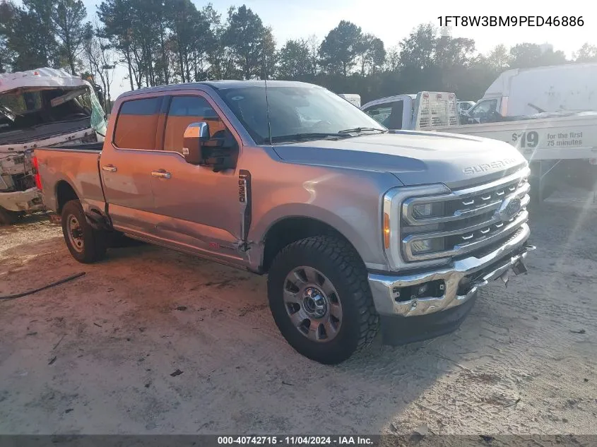 2023 Ford F-350 Lariat VIN: 1FT8W3BM9PED46886 Lot: 40742715