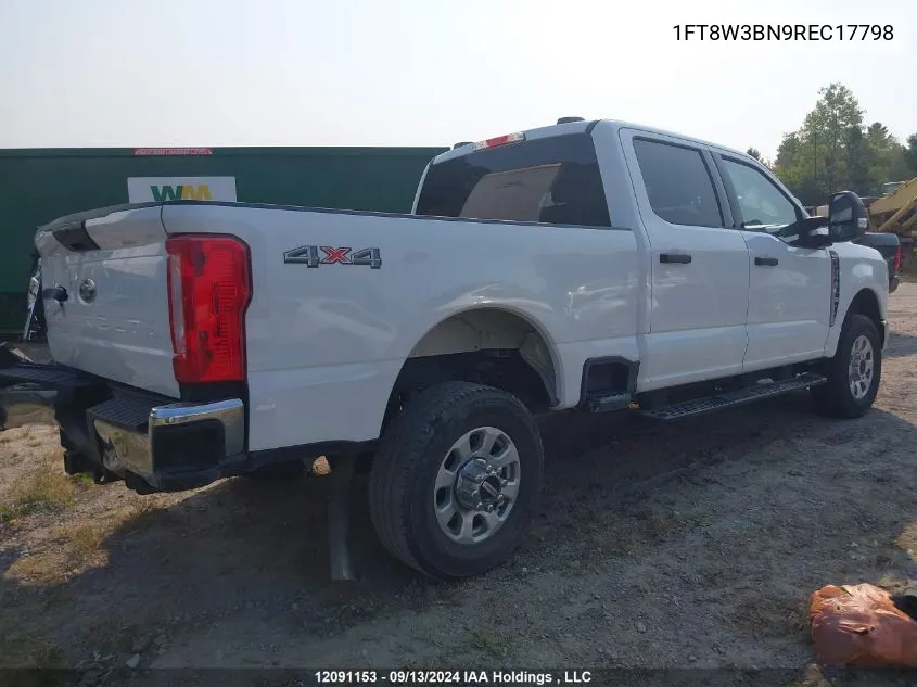 2024 Ford F350 Super Duty VIN: 1FT8W3BN9REC17798 Lot: 12091153