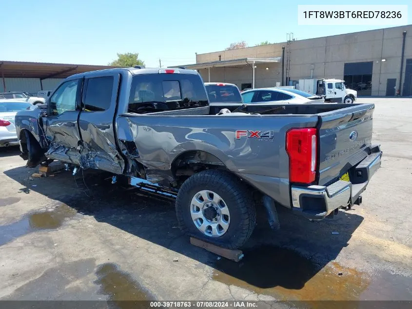 2024 Ford F-350 Xlt VIN: 1FT8W3BT6RED78236 Lot: 39718763