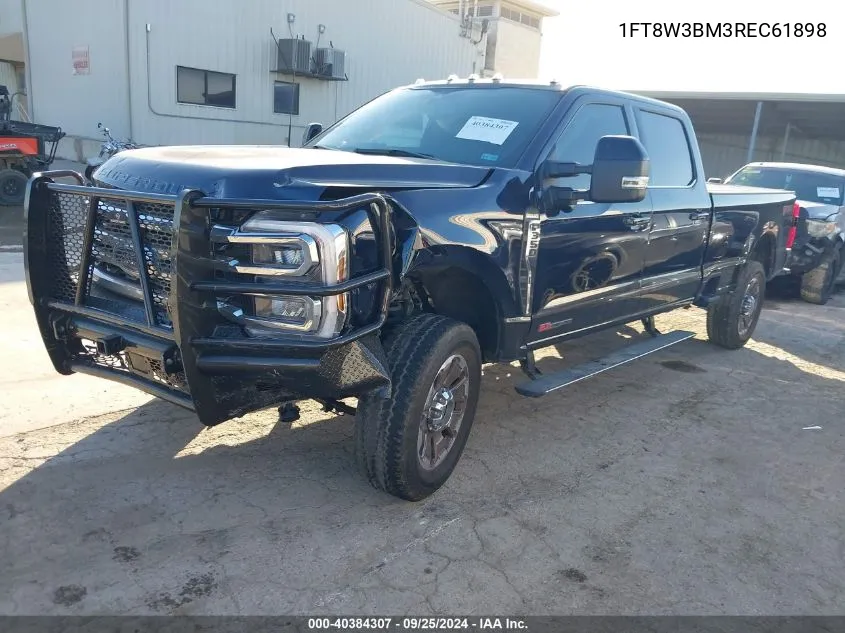 2024 Ford F-350 King Ranch VIN: 1FT8W3BM3REC61898 Lot: 40384307