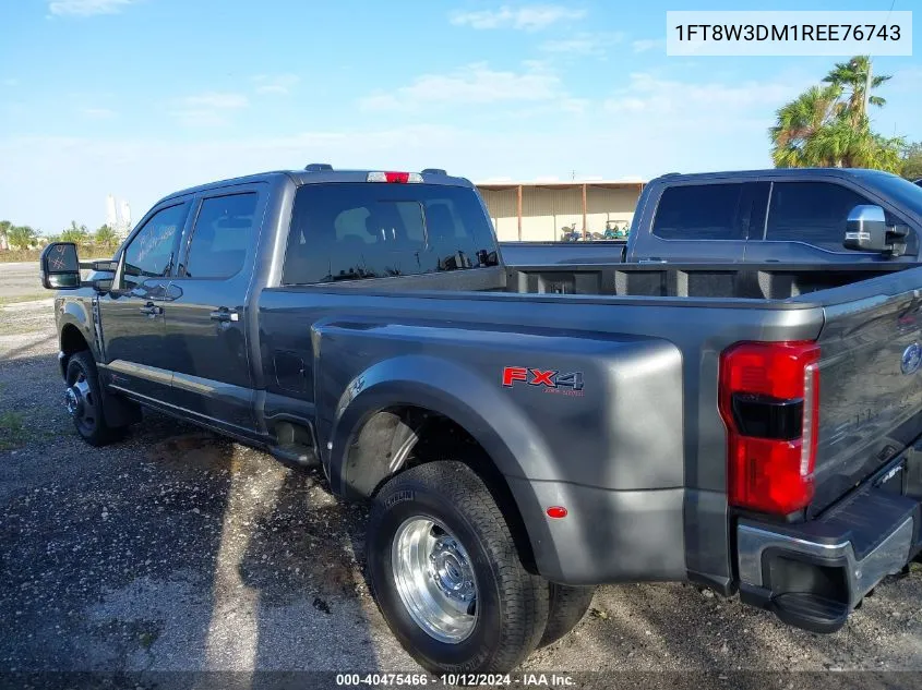 2024 Ford F-350 Lariat VIN: 1FT8W3DM1REE76743 Lot: 40475466