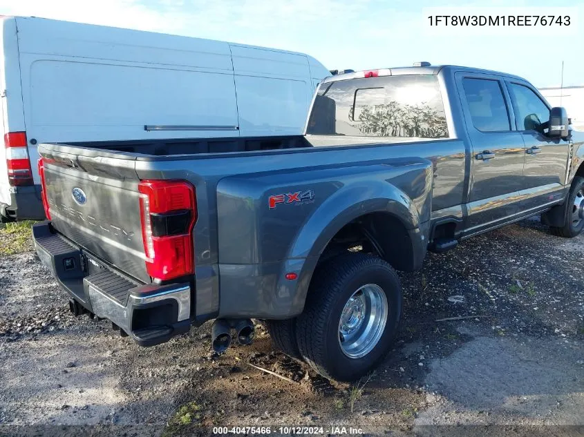 2024 Ford F-350 Lariat VIN: 1FT8W3DM1REE76743 Lot: 40475466