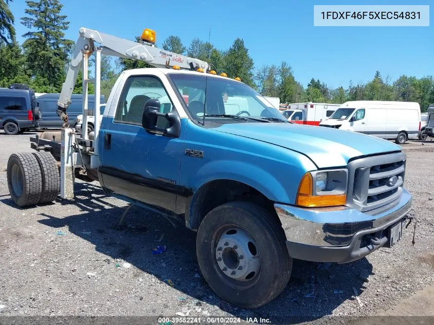 1999 Ford F-450 Lariat/Xl/Xlt VIN: 1FDXF46F5XEC54831 Lot: 39552241