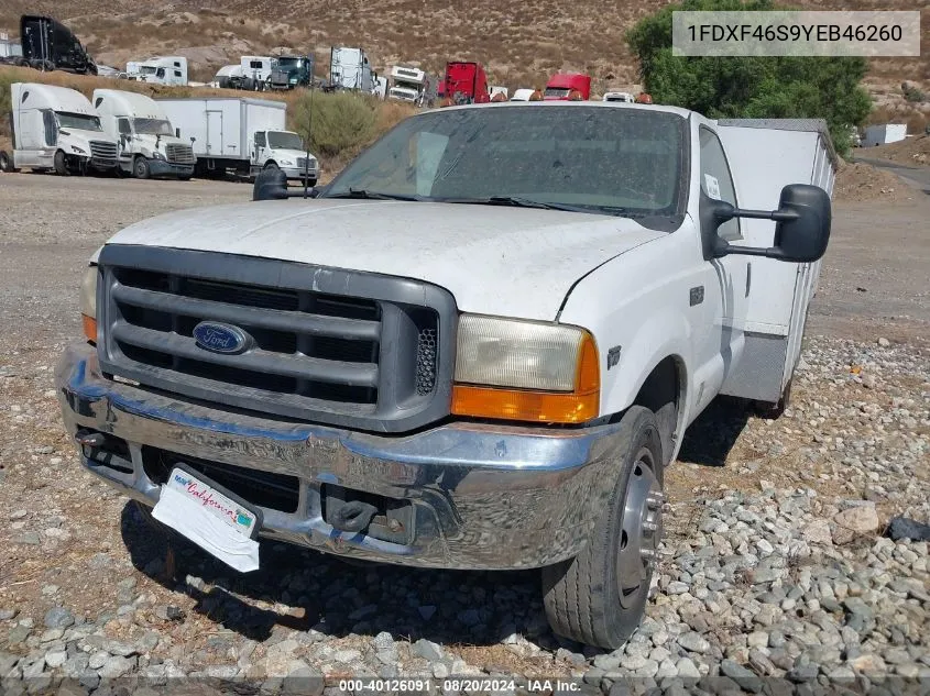 2000 Ford F-450 Lariat/Xl/Xlt VIN: 1FDXF46S9YEB46260 Lot: 40126091