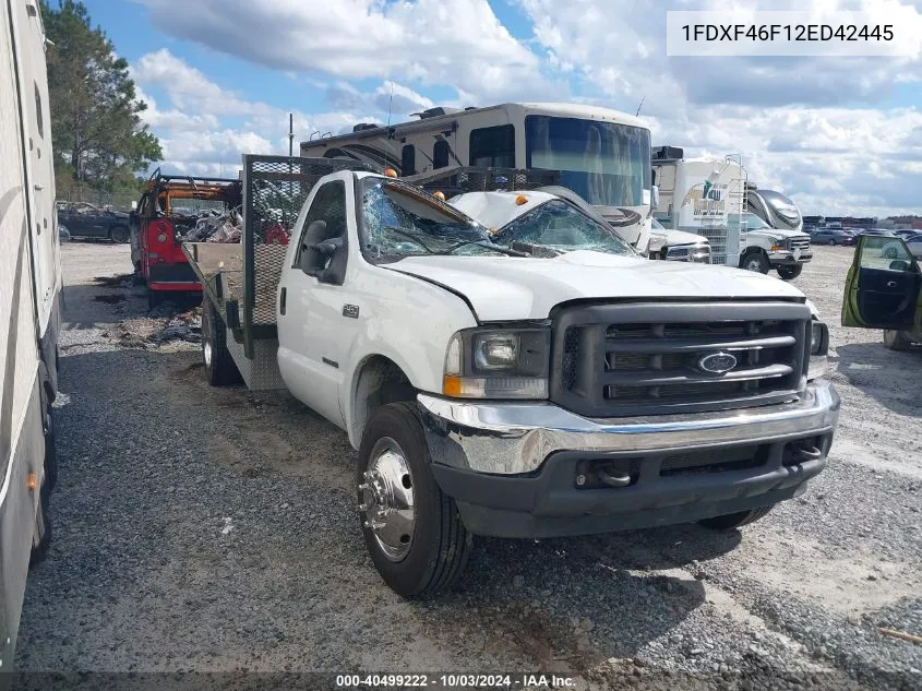 2002 Ford F-450 Chassis Xl/Xlt VIN: 1FDXF46F12ED42445 Lot: 40499222