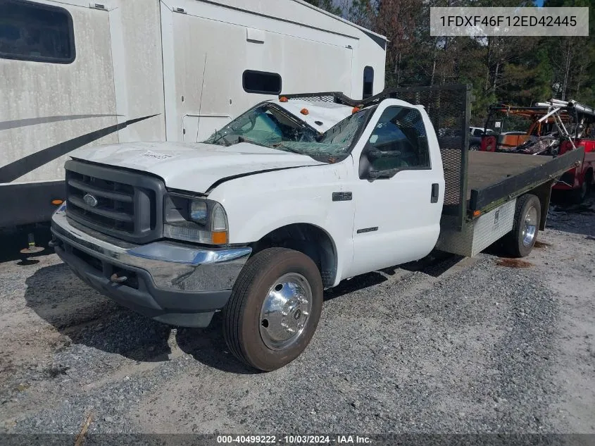 2002 Ford F-450 Chassis Xl/Xlt VIN: 1FDXF46F12ED42445 Lot: 40499222