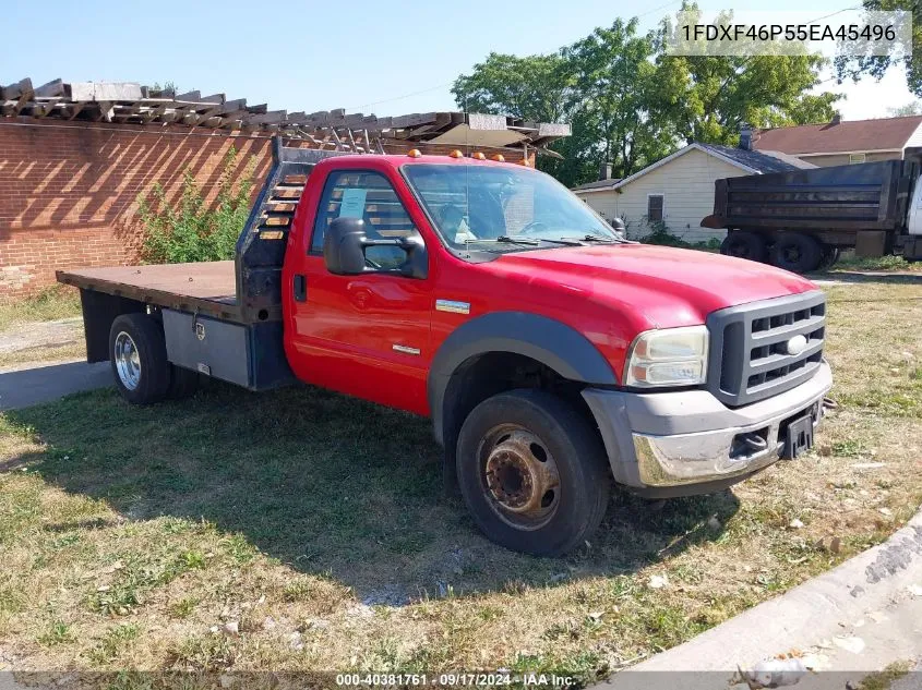 2005 Ford F450 Super Duty VIN: 1FDXF46P55EA45496 Lot: 40381761