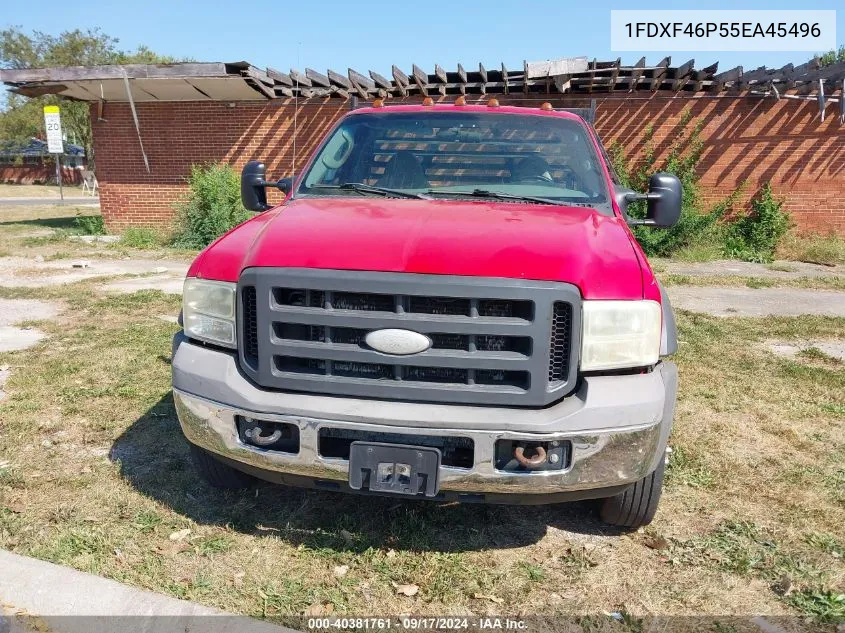 2005 Ford F450 Super Duty VIN: 1FDXF46P55EA45496 Lot: 40381761