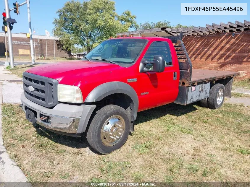 2005 Ford F450 Super Duty VIN: 1FDXF46P55EA45496 Lot: 40381761