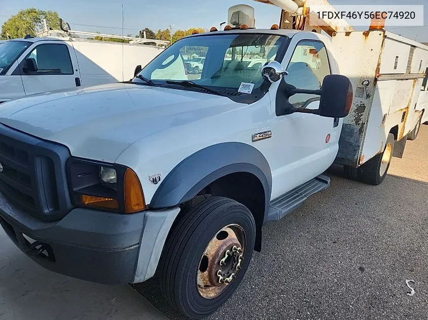 2006 Ford F-450 Chassis Xl/Xlt VIN: 1FDXF46Y56EC74920 Lot: 40659386