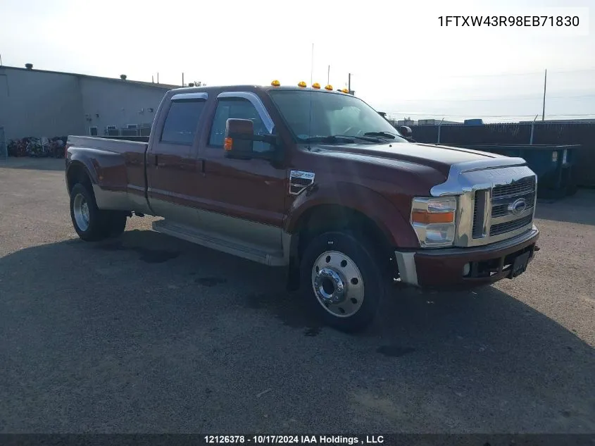 2008 Ford F450 Super Duty VIN: 1FTXW43R98EB71830 Lot: 12126378