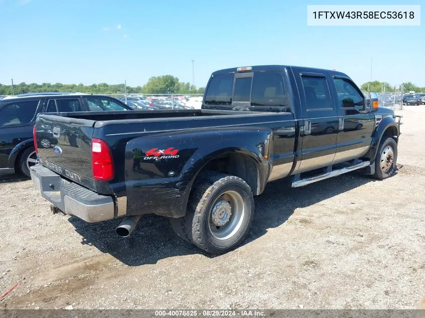 2008 Ford F-450 King Ranch/Lariat/Xl/Xlt VIN: 1FTXW43R58EC53618 Lot: 40078825