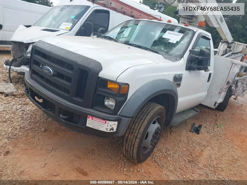 2008 Ford F-450 Chassis Xl/Xlt VIN: 1FDXF46Y68EA55435 Lot: 40098687