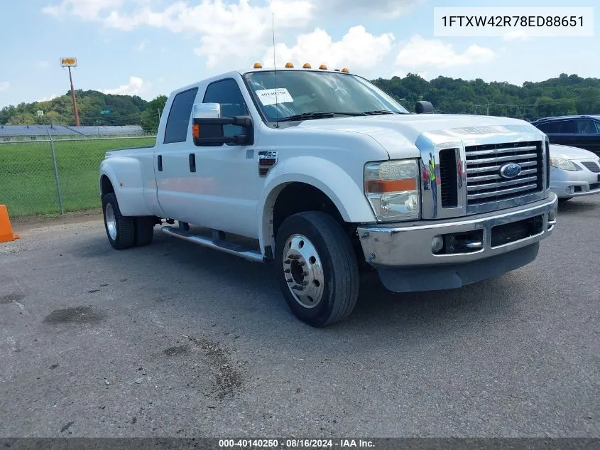 2008 Ford F-450 King Ranch/Lariat/Xl/Xlt VIN: 1FTXW42R78ED88651 Lot: 40140250