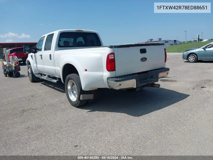 2008 Ford F-450 King Ranch/Lariat/Xl/Xlt VIN: 1FTXW42R78ED88651 Lot: 40140250