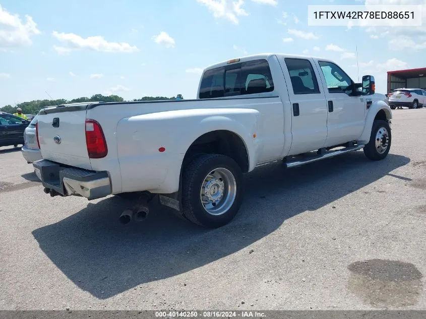 1FTXW42R78ED88651 2008 Ford F-450 King Ranch/Lariat/Xl/Xlt