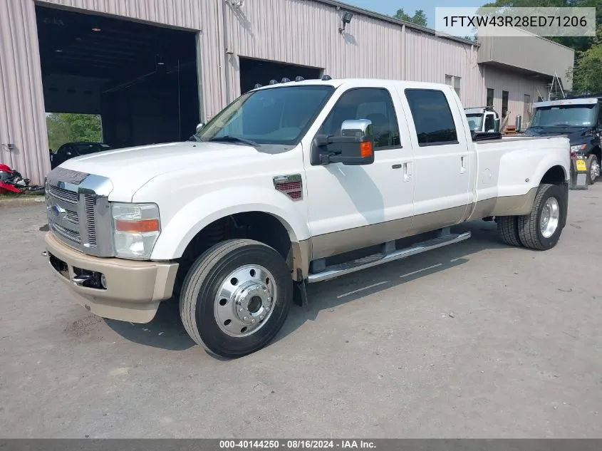 2008 Ford F-450 King Ranch/Lariat/Xl/Xlt VIN: 1FTXW43R28ED71206 Lot: 40144250