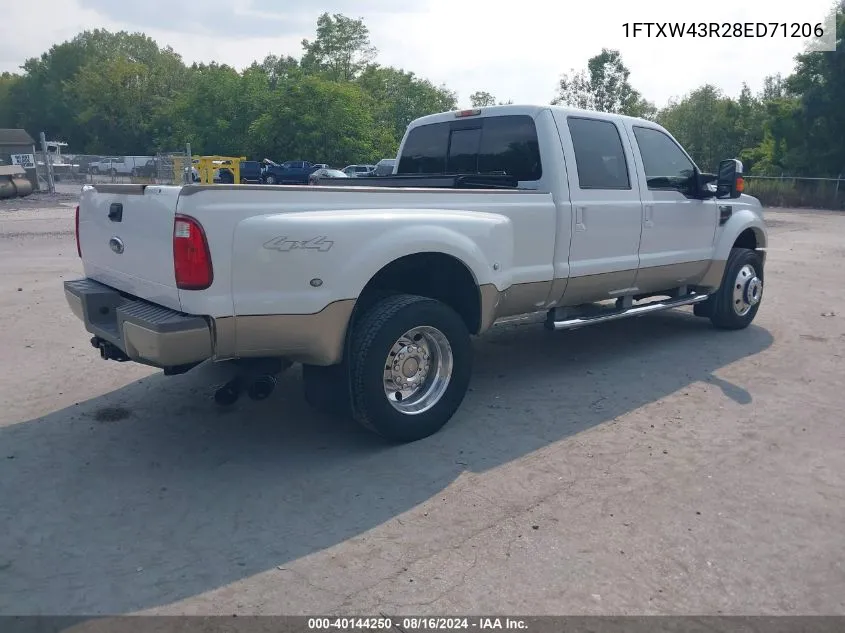 2008 Ford F-450 King Ranch/Lariat/Xl/Xlt VIN: 1FTXW43R28ED71206 Lot: 40144250