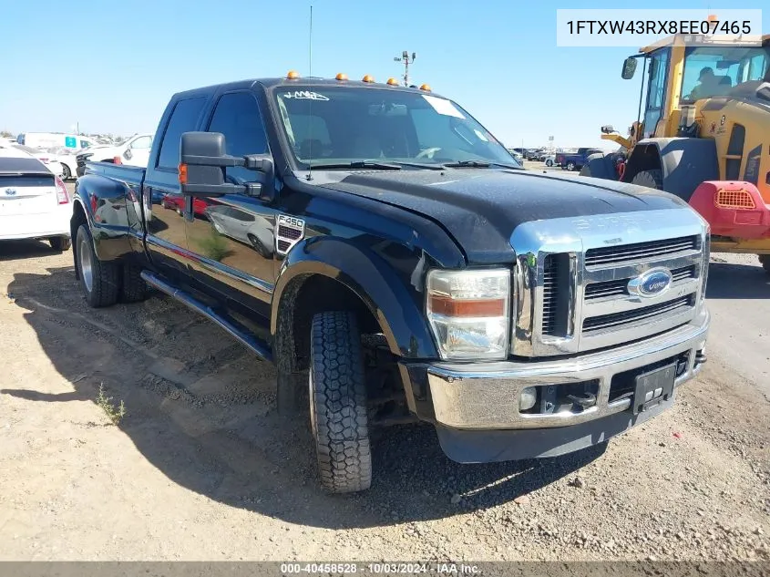 1FTXW43RX8EE07465 2008 Ford F-450 King Ranch/Lariat/Xl/Xlt