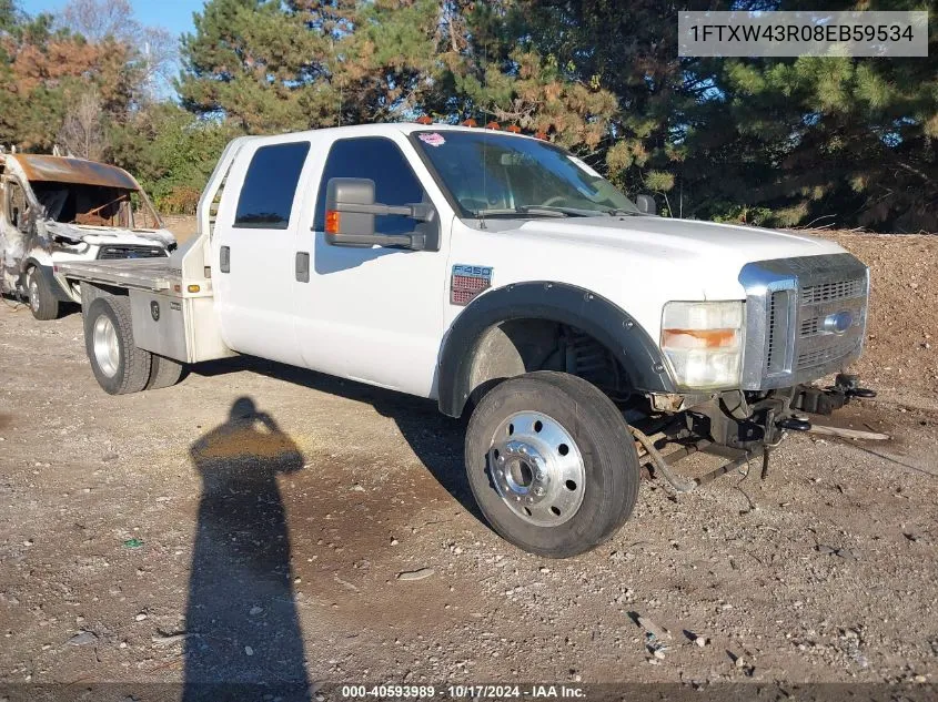 2008 Ford F-450 Lariat VIN: 1FTXW43R08EB59534 Lot: 40593989