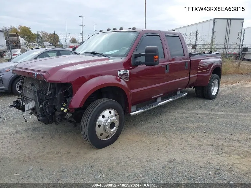 2008 Ford F-450 King Ranch/Lariat/Xl/Xlt VIN: 1FTXW43RX8EA63815 Lot: 40698852