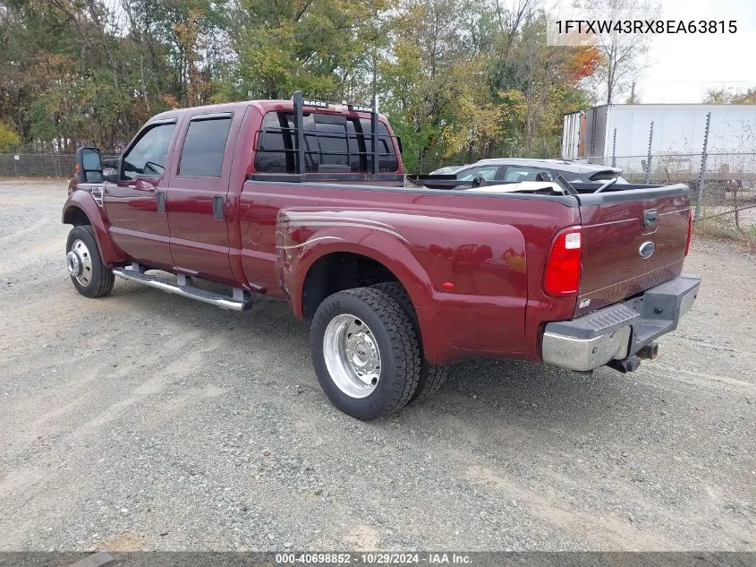 2008 Ford F-450 King Ranch/Lariat/Xl/Xlt VIN: 1FTXW43RX8EA63815 Lot: 40698852