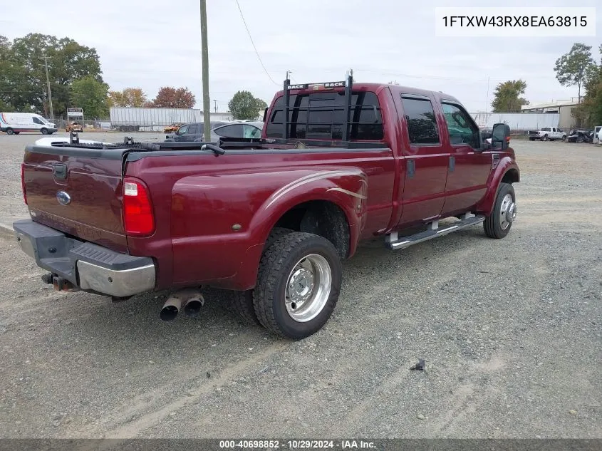 2008 Ford F-450 King Ranch/Lariat/Xl/Xlt VIN: 1FTXW43RX8EA63815 Lot: 40698852