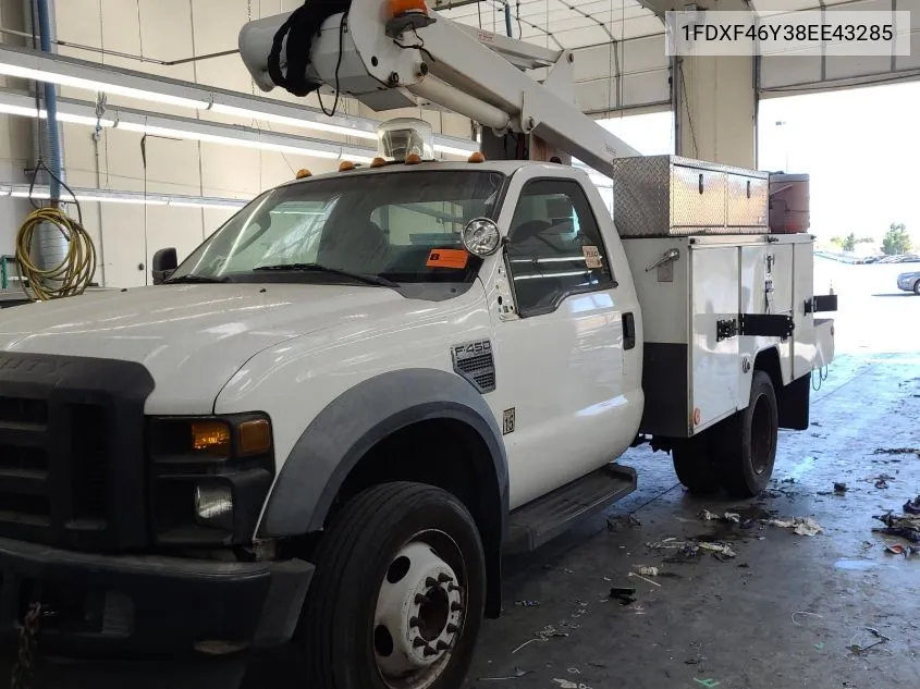 2008 Ford F450 Super Duty VIN: 1FDXF46Y38EE43285 Lot: 40703901