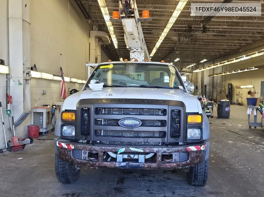 2008 Ford F-450 Chassis Xl/Xlt VIN: 1FDXF46Y98ED45524 Lot: 40757310