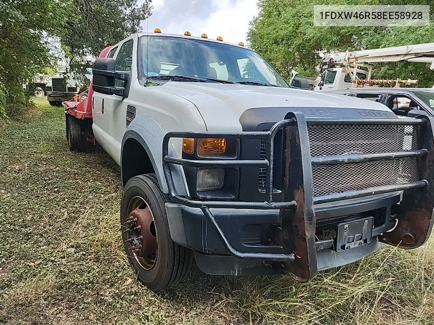 2008 Ford F450 Super Duty VIN: 1FDXW46R58EE58928 Lot: 40870133