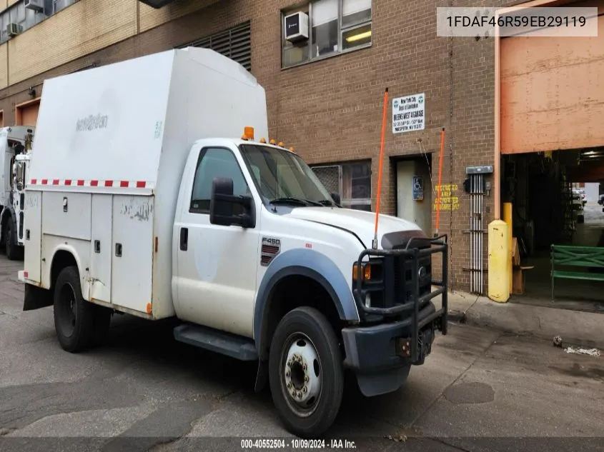 2009 Ford F450 Super Duty VIN: 1FDAF46R59EB29119 Lot: 40552504