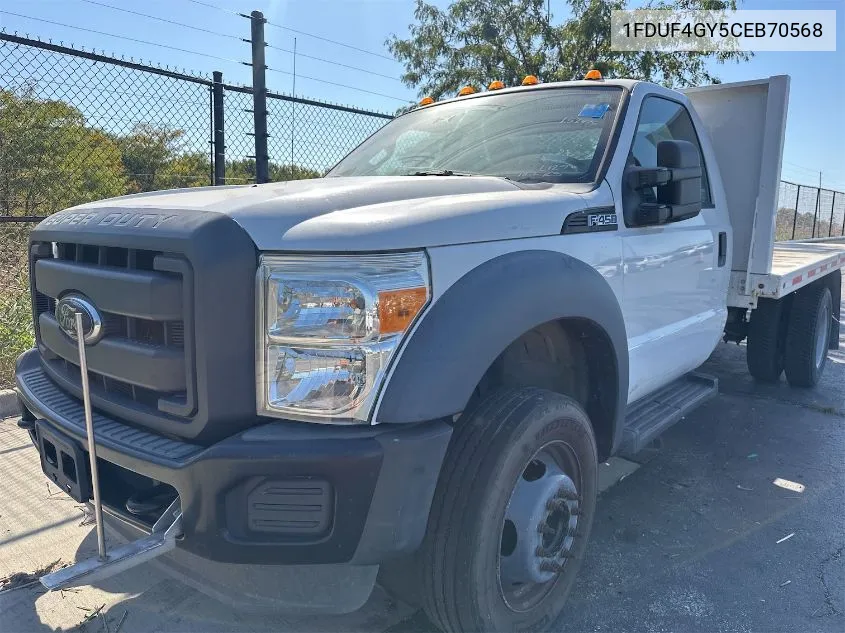 2012 Ford F450 Super Duty VIN: 1FDUF4GY5CEB70568 Lot: 40542836