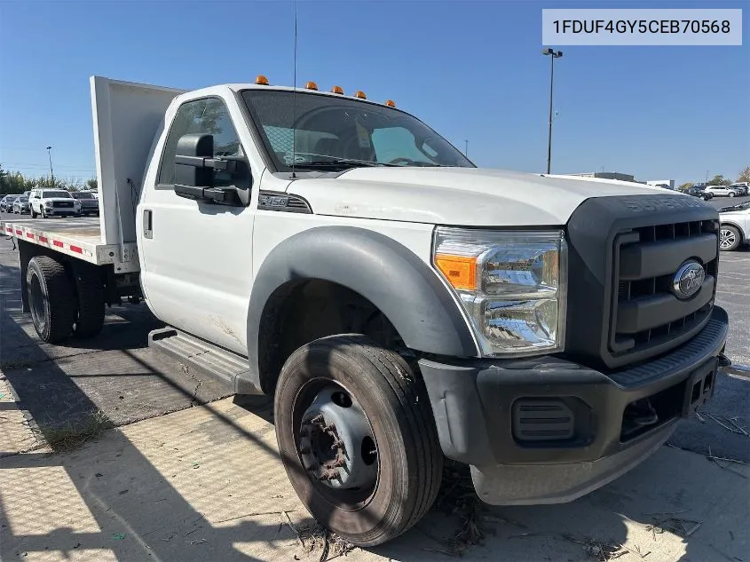 2012 Ford F450 Super Duty VIN: 1FDUF4GY5CEB70568 Lot: 40542836