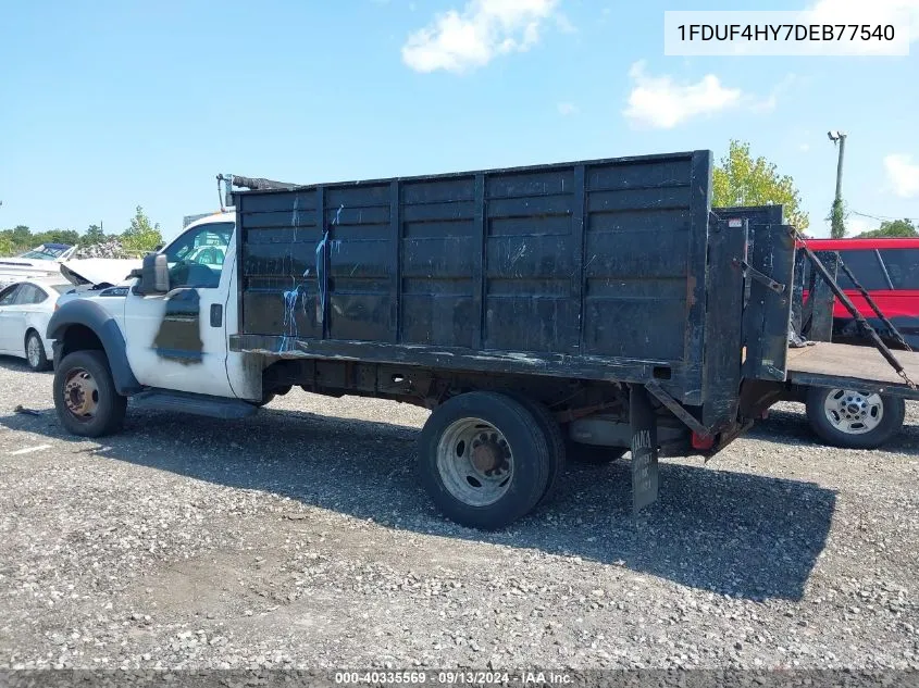 2013 Ford F450 Super Duty VIN: 1FDUF4HY7DEB77540 Lot: 40335569