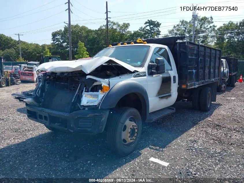 2013 Ford F450 Super Duty VIN: 1FDUF4HY7DEB77540 Lot: 40335569