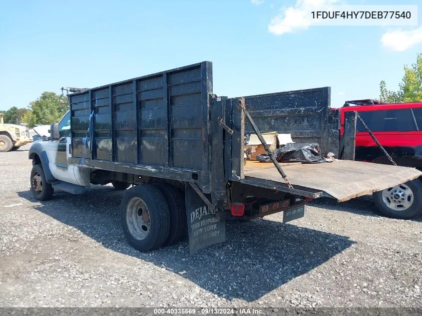 2013 Ford F450 Super Duty VIN: 1FDUF4HY7DEB77540 Lot: 40335569