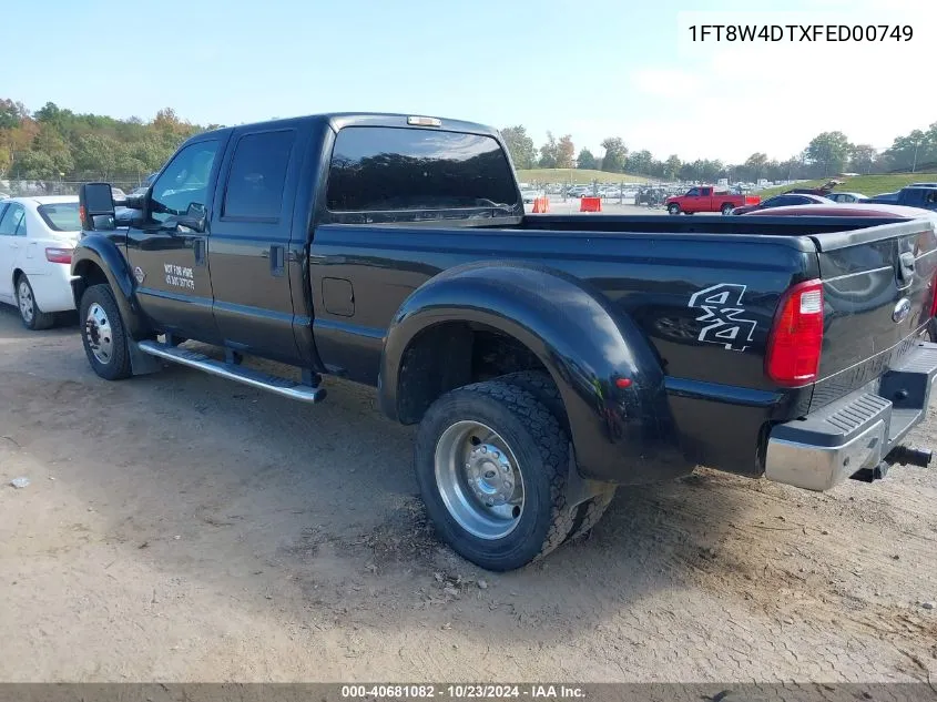 2015 Ford F-450 Xlt VIN: 1FT8W4DTXFED00749 Lot: 40681082