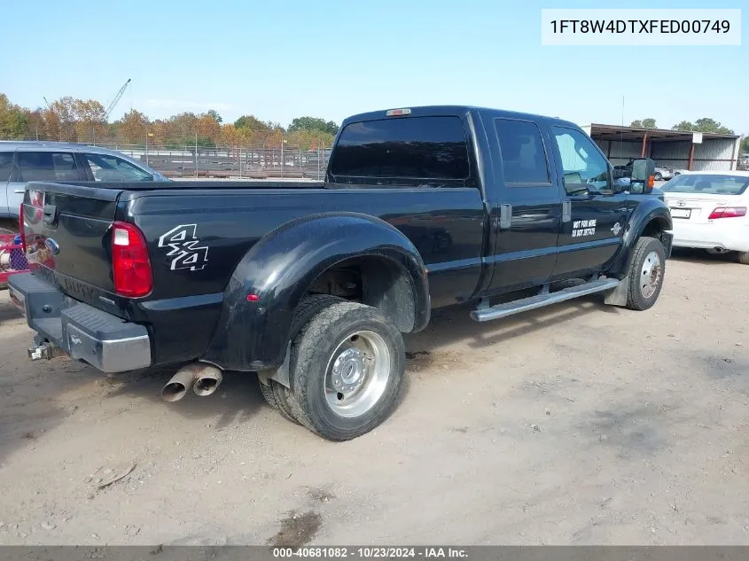 2015 Ford F-450 Xlt VIN: 1FT8W4DTXFED00749 Lot: 40681082