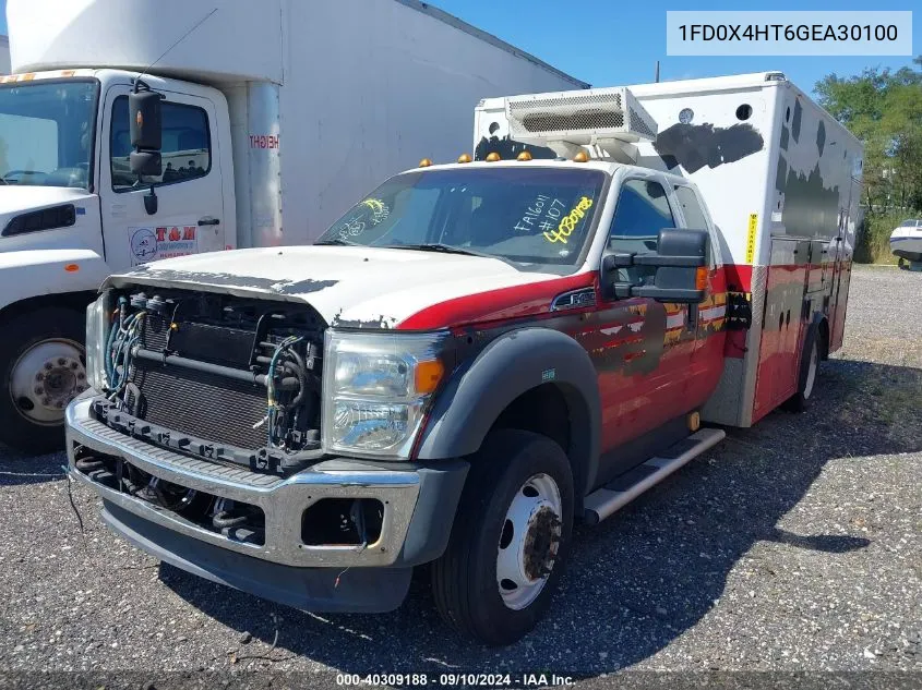 1FD0X4HT6GEA30100 2016 Ford F-450 Chassis Xlt