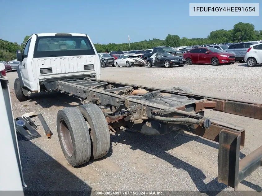 1FDUF4GY4HEE91654 2017 Ford F-450 Chassis Xl