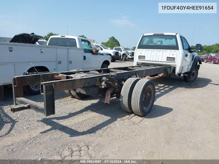 1FDUF4GY4HEE91654 2017 Ford F-450 Chassis Xl