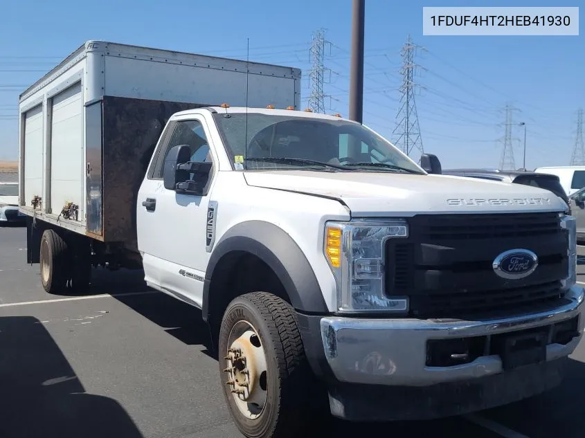 2017 Ford F450 Super Duty VIN: 1FDUF4HT2HEB41930 Lot: 40524536