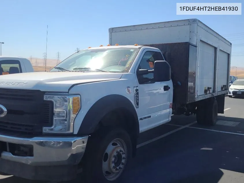 2017 Ford F450 Super Duty VIN: 1FDUF4HT2HEB41930 Lot: 40524536