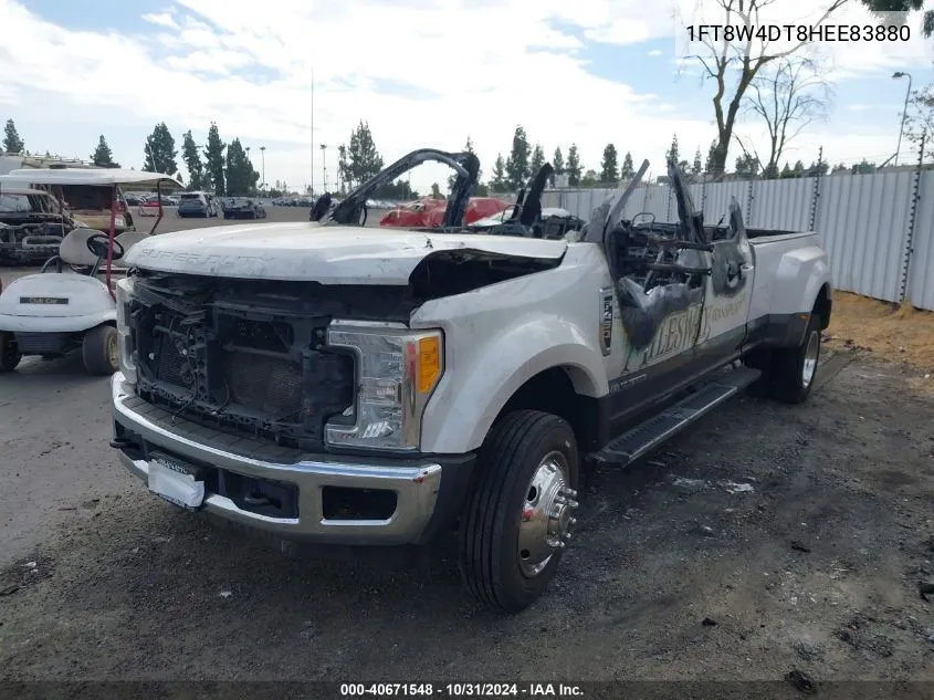 2017 Ford F-450 Lariat VIN: 1FT8W4DT8HEE83880 Lot: 40671548