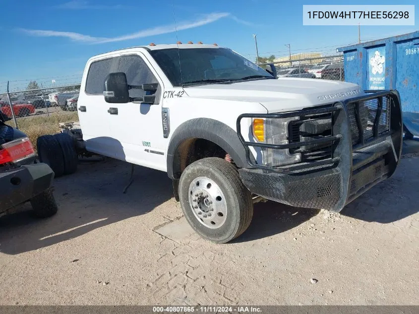 2017 Ford F450 Xl VIN: 1FD0W4HT7HEE56298 Lot: 40807865