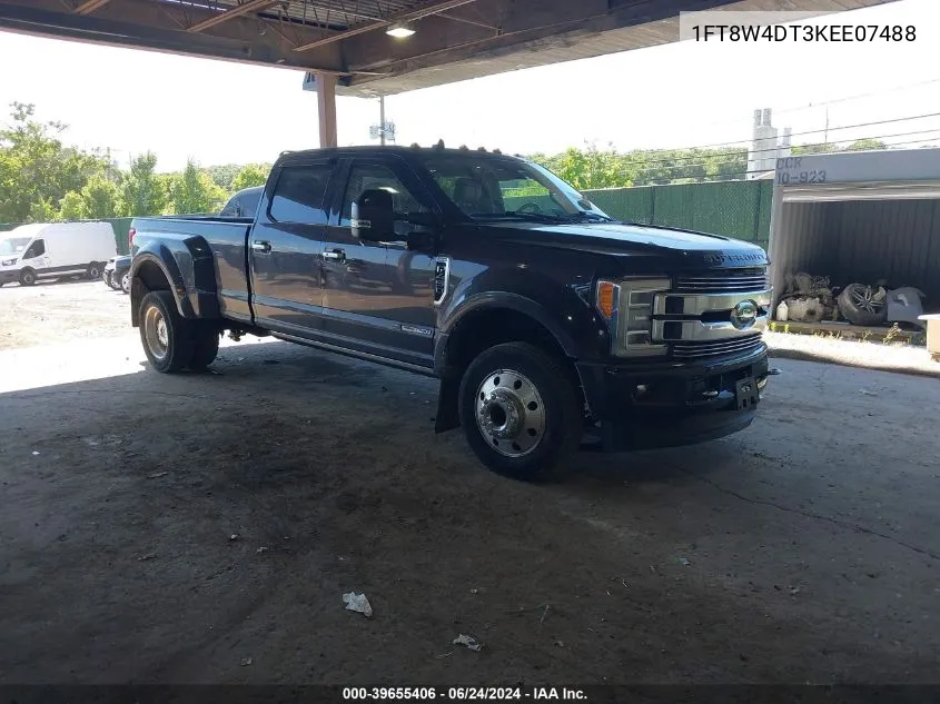 2019 Ford F-450 Limited VIN: 1FT8W4DT3KEE07488 Lot: 39655406