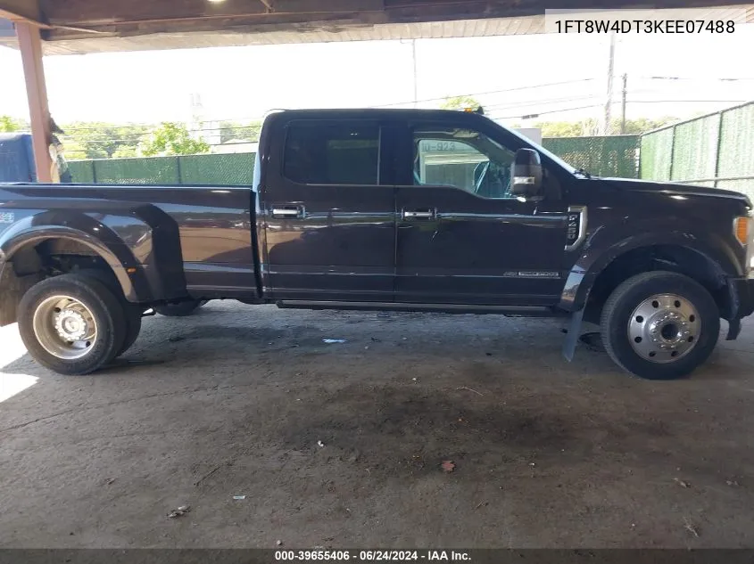 2019 Ford F-450 Limited VIN: 1FT8W4DT3KEE07488 Lot: 39655406